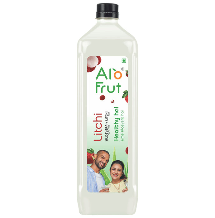 Alo Frut Aloevera + Litchi Juice
bottle of 1 Ltr Juice