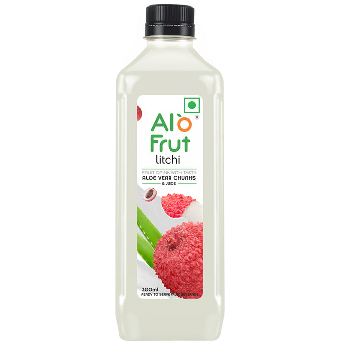 Alo Frut Litchi Aloevera Chunks & Juice
bottle of 300 ml Juice