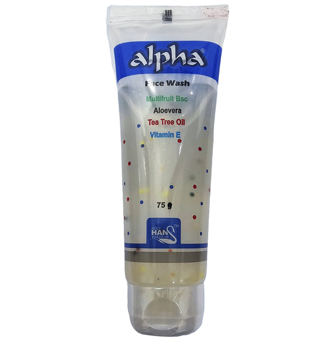 Alpha Face Wash
tube of 75 gm Face Wash