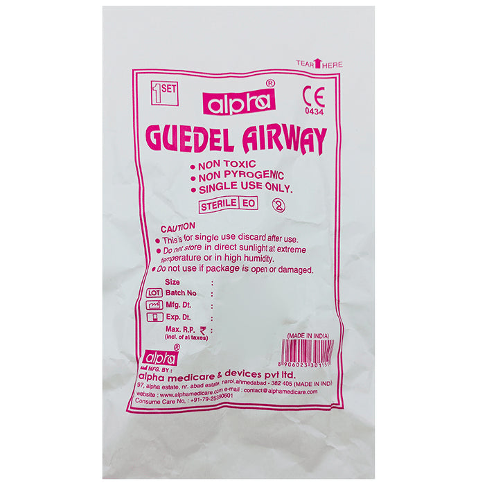 Alpha Guedel Airway Size 1
packet of 1 Unit