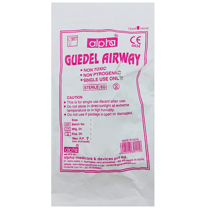 Alpha Guedel Airway Size 2
packet of 1 Unit
