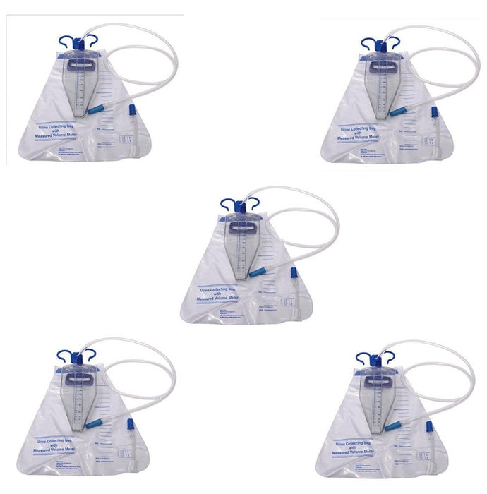 Alpha Urometer Uromeasure Bag with Measure Flexible Bottle
combo pack of 5 units