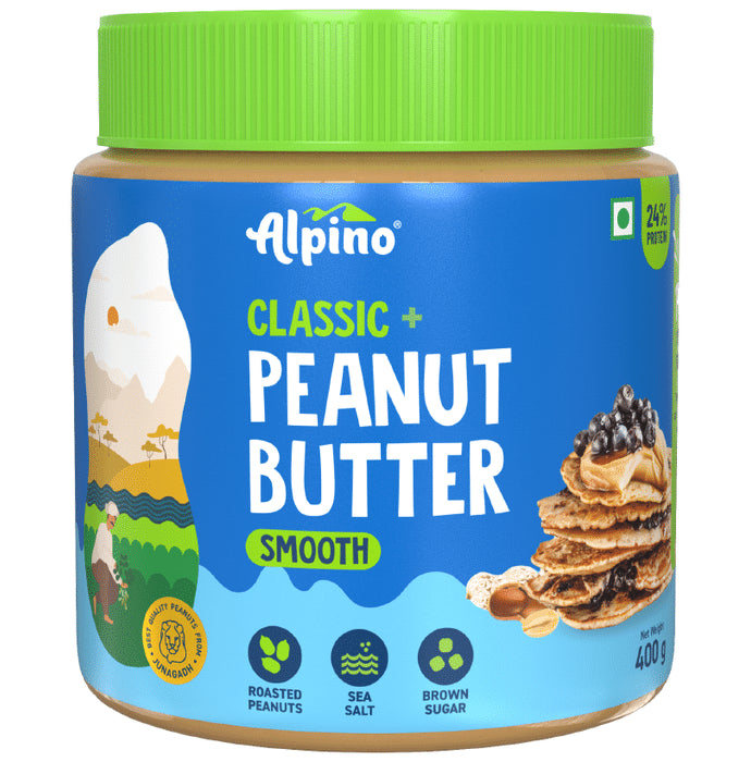 Alpino Classic Smooth Peanut Butter
jar of 400 gm Butter