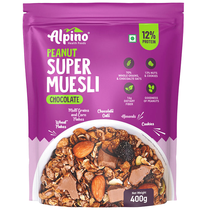 Alpino Peanut Super Muesli
packet of 400 gm Muesli