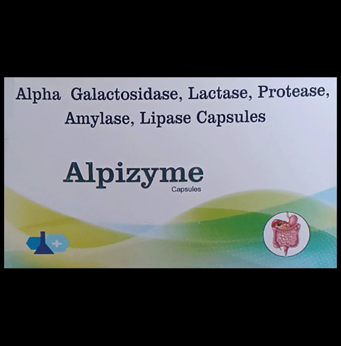 Alpizyme Capsule
strip of 10 capsules