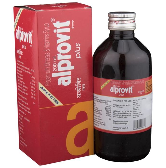 Alprovit Plus Syrup
bottle of 200 ml Syrup