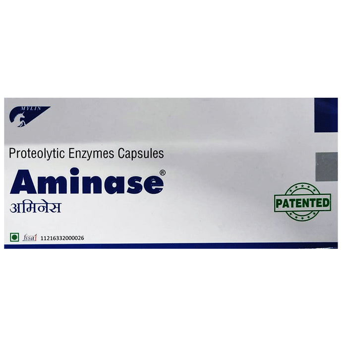Aminase Capsule
strip of 14 capsules