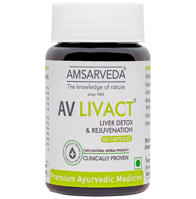 Amsarveda AV Livact Capsule
bottle of 60 capsules