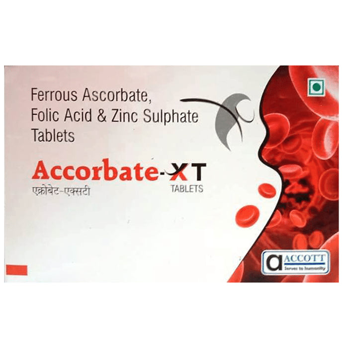 Accorbate-XT Tablet
strip of 10 tablets