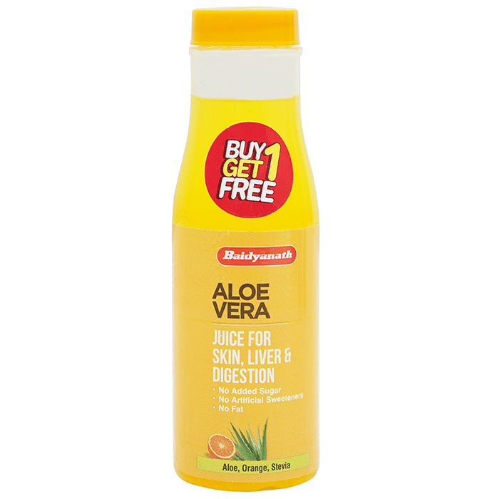 Baidyanath (Jhansi) Aloe Vera Ready to Drink Juice Buy 1 Get 1 Free
bottle of 30 ml Juice