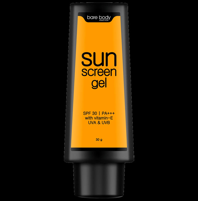 Bare Body Essentials Sunscreen Gel SPF 30+++
bottle of 30 gm Gel