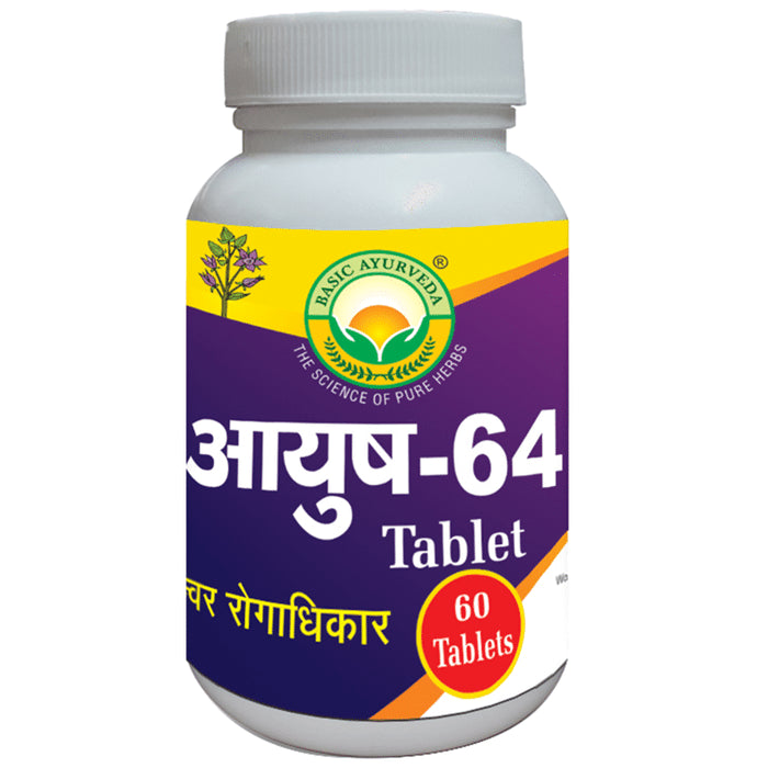 Basic Ayurveda Ayush 64 Tablet
bottle of 60 tablets