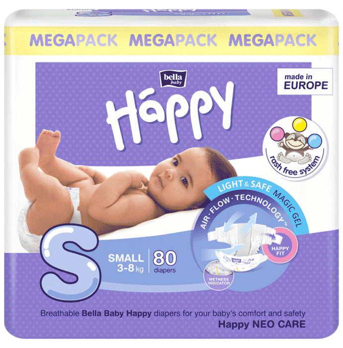 Bella Baby Happy Diaper Small
packet of 80 diapers