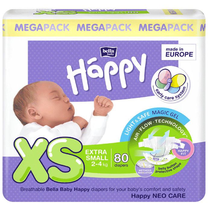 Bella Baby Happy Diaper XS
packet of 80 diapers