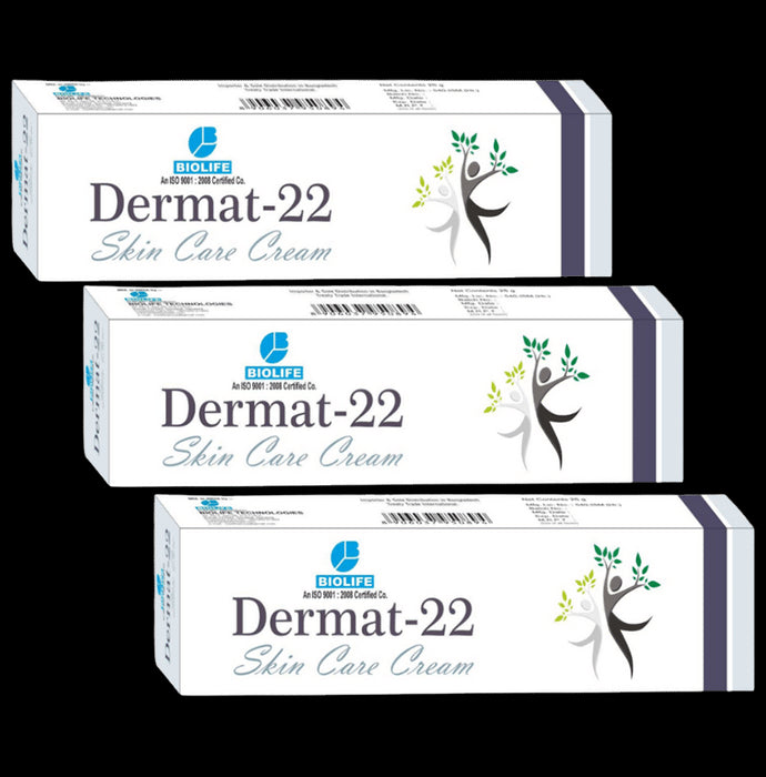 Biolife Derma 22 Skin Care Cream (25gm Each)
combo pack of 3 Tubes