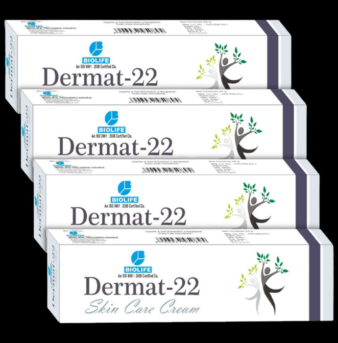 Biolife Derma 22 Skin Care Cream (25gm Each)
combo pack of 4 Tubes