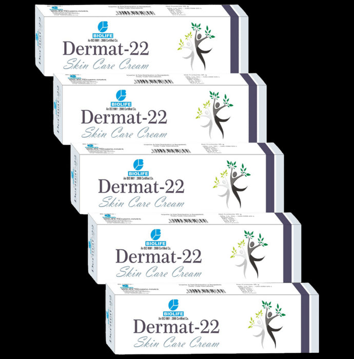 Biolife Derma 22 Skin Care Cream (25gm Each)
combo pack of 5 Tubes