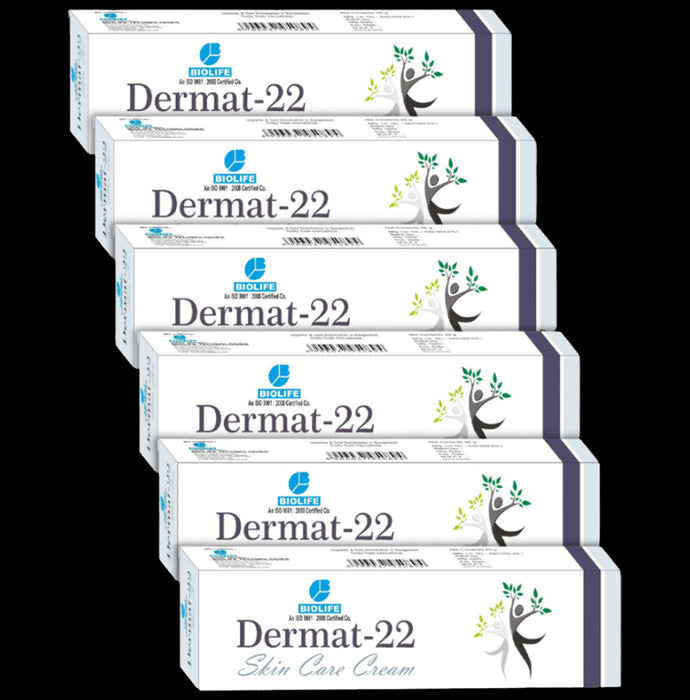 Biolife Derma 22 Skin Care Cream (25gm Each)
combo pack of 6 Tubes