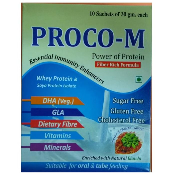 Proco -M Sugar Free Sachet Elaichi
sachet of 30 gm Granules