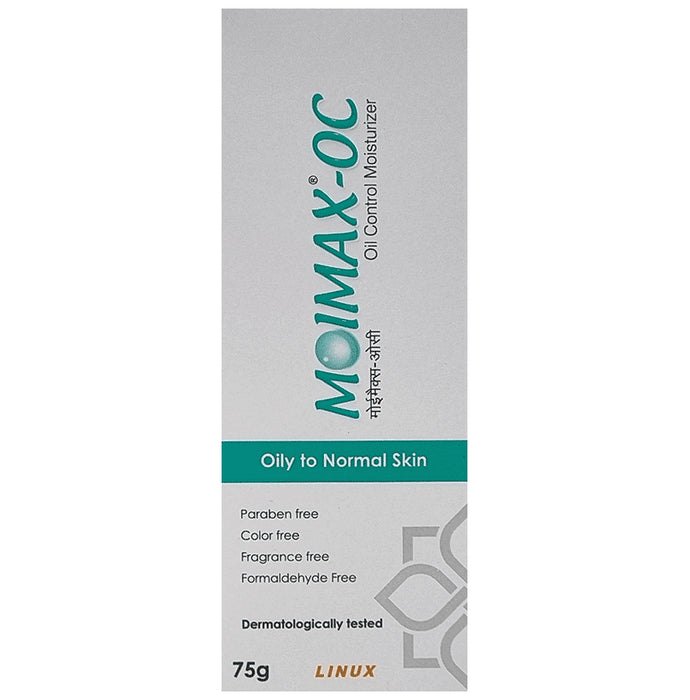Moimax -OC Moisturizer Cream Oily to Normal Skin
tube of 75 gm Cream