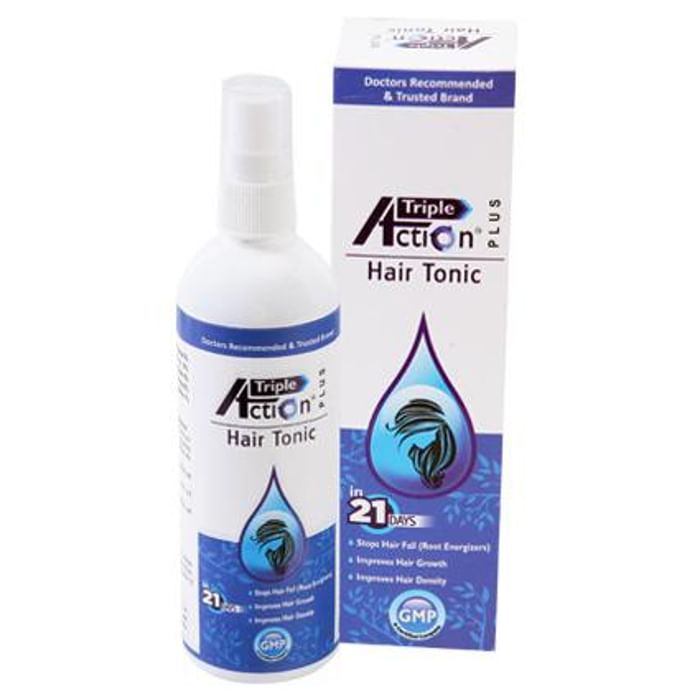 Triple Action Plus Hair Tonic
bottle of 100 ml Solution