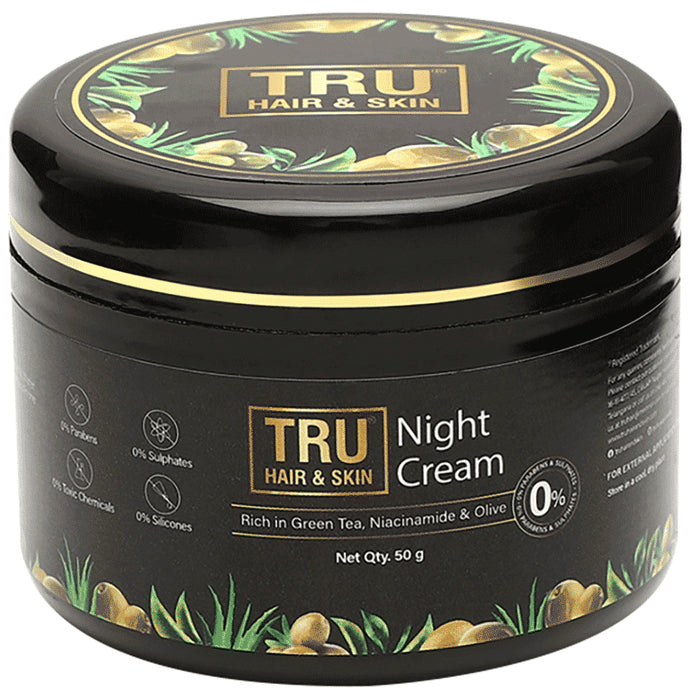 Tru Hair & Skin Night Cream for Acne & Pimples
jar of 50 gm Cream