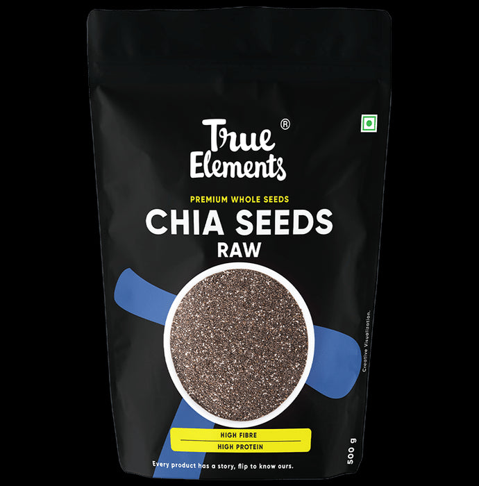 True Elements Raw Chia Seeds with High Fibre & Protein for Keto Friendly Diet
packet of 500 gm Seeds