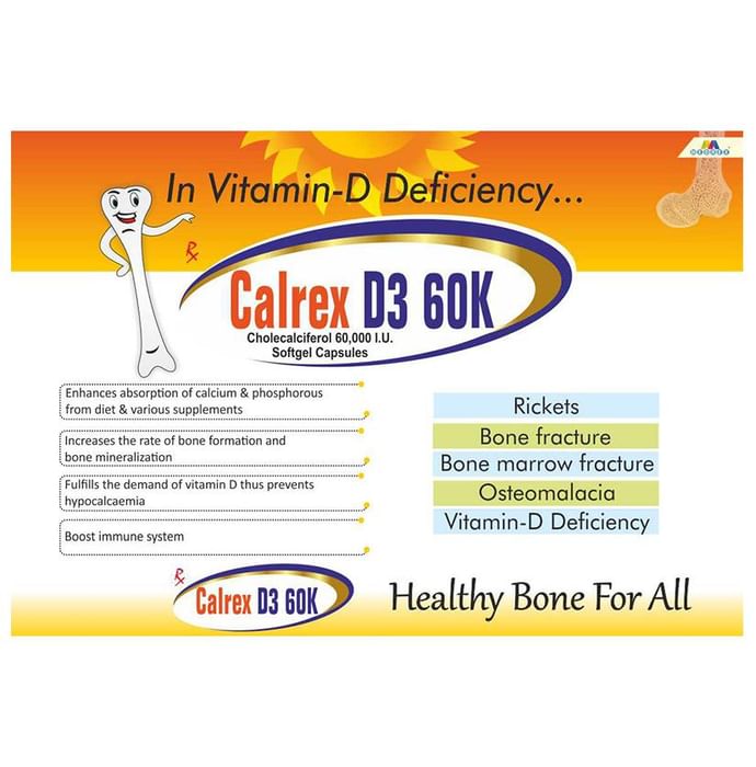 Calrex D3 60K Capsule
strip of 4 capsules