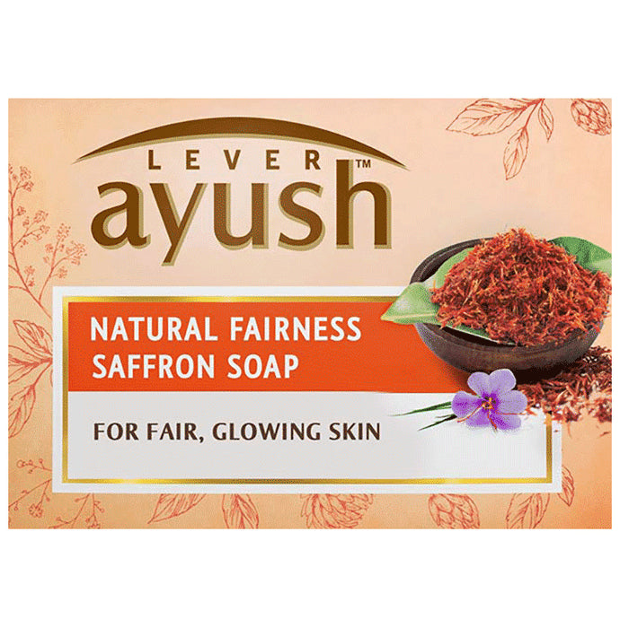 Lever Ayush Natural Fairness Saffron Soap (100gm Each)
box of 1 Soap