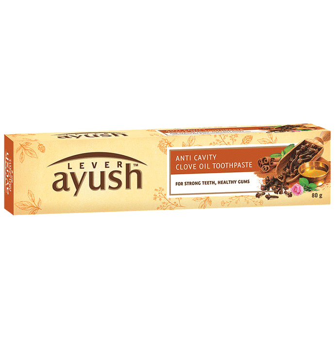Lever Ayush Toothpaste Anti Cavity Clove Oil
tube of 80 gm Toothpaste