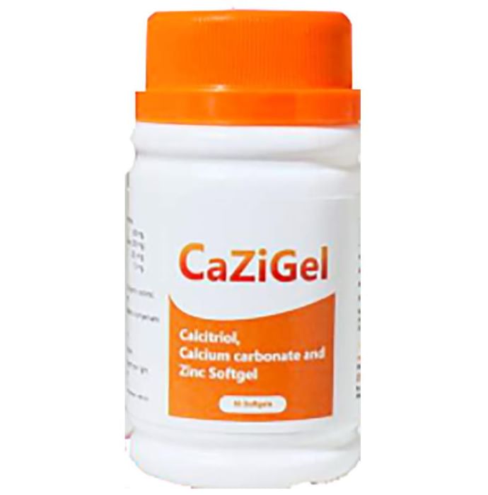Cazigel Softgel
strip of 30 soft gelatin capsules