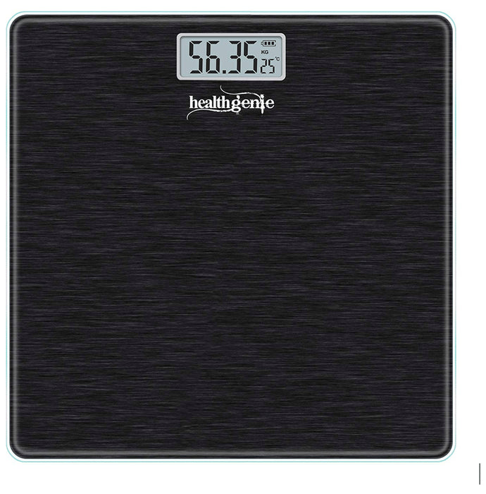 Healthgenie Digital Personal Weighing Scale- HD 221 Brushed Dark Grey
box of 1 Unit