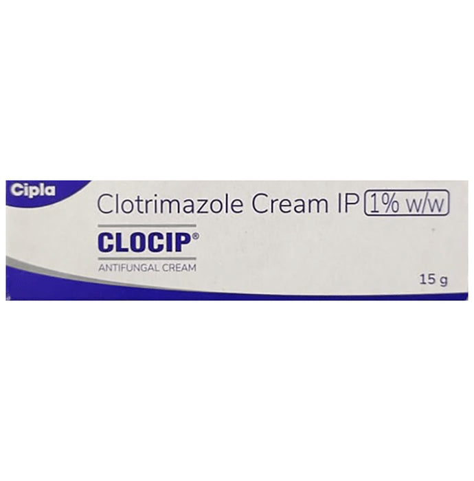 Clocip Clotrimazole Cream for Skin Infections (15 gm)
tube of 15 gm Cream