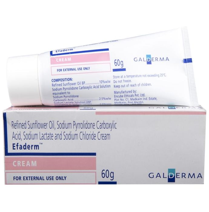 Efaderm Cream for Dry Scaly Skin, Atopy, Hyperkeratosis & Eczema
tube of 60 gm Cream