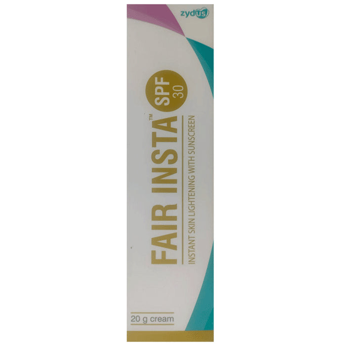 Fair Insta Instant Skin Lightening With Sunscreen | SPF 30
tube of 20 gm Cream
