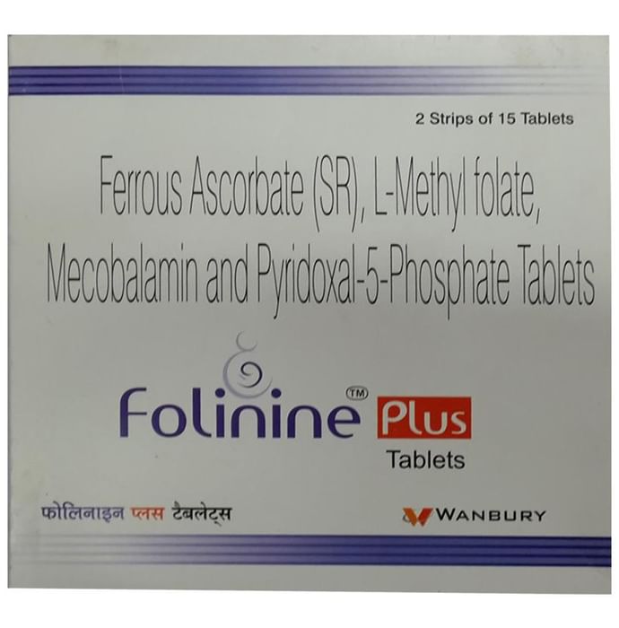 Folinine Plus Tablet
strip of 15 tablets