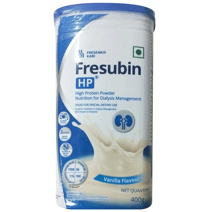 Fresubin HP High Protein for Dialysis Management | Flavour Powder Vanilla
jar of 400 gm Powder