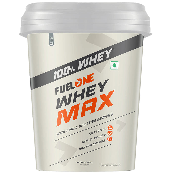 Fuel One Whey Max, Whey Protein Concentrate & Whey Protein Isolate Powder Chocolate
jar of 4 kg Powder