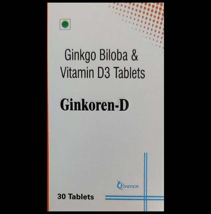 Ginkoren-D Tablet
bottle of 30 tablets