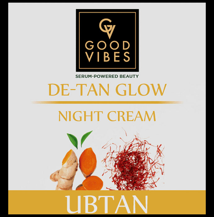 Good Vibes De-Tan Glow Night Cream Ubtan
box of 80 gm Cream