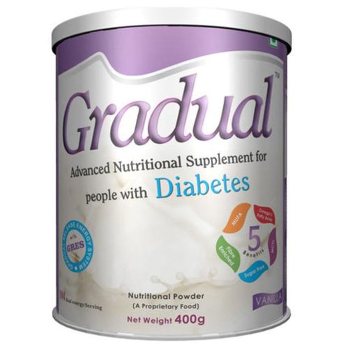 Gradual Diabetes Powder Vanilla
box of 400 gm Powder