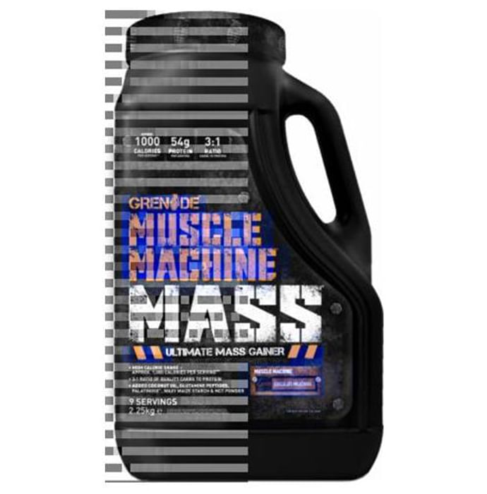 Grenade Muscle Machine Mass Gainer Chocolate Milkshake
jar of 5 lb Powder