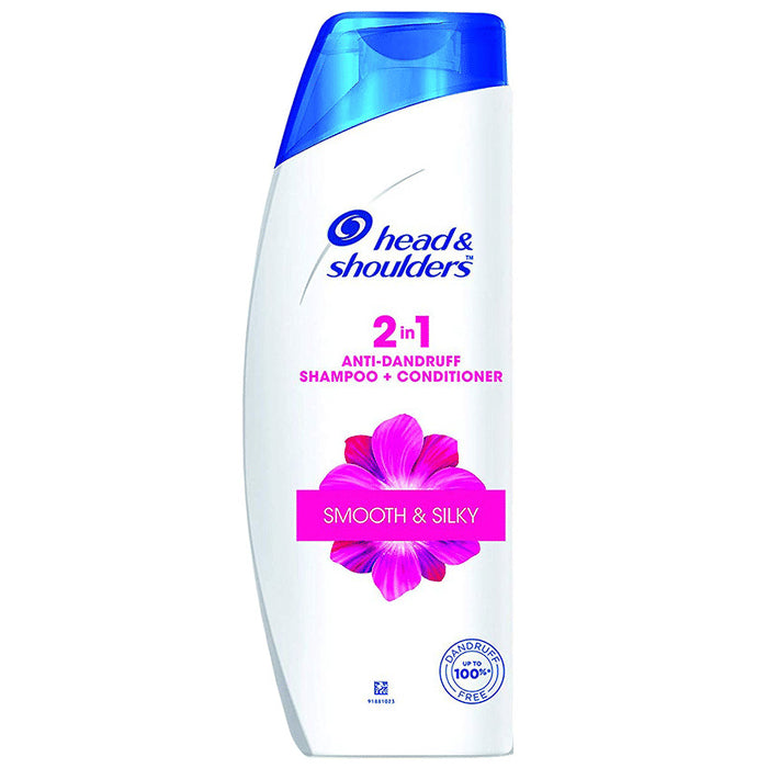 Head & Shoulders Smooth & Silky 2 in 1 Anti-Dandruff Shampoo+Conditioner
bottle of 180 ml Shampoo