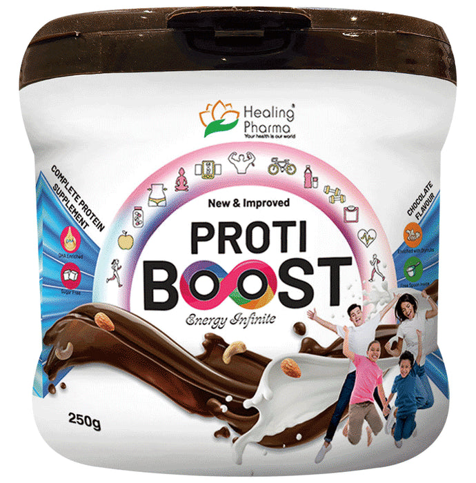 Healing Pharma Proti Boost Protein Powder Chocolate
jar of 250 gm Powder