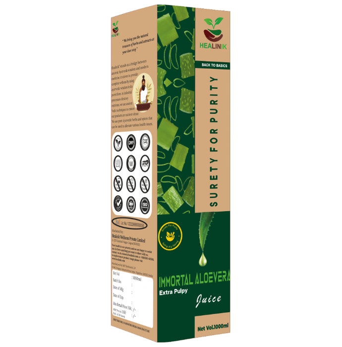 Healinik Immortal Aloevera Juice
bottle of 1000 ml Juice