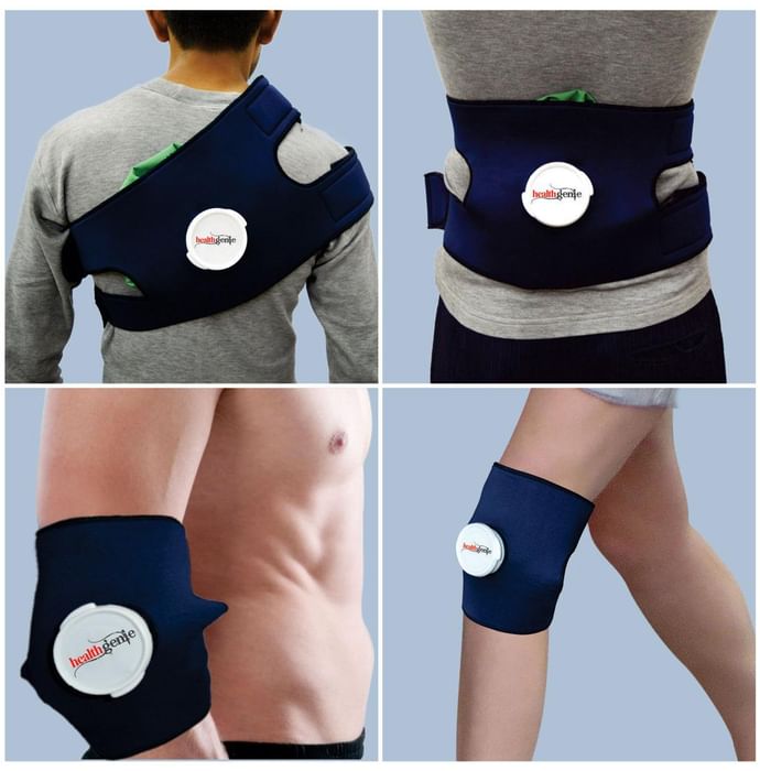 Healthgenie Combo Pack of Hot & Cold Pain Relief Ice Bag Pack with Adjustable Wrap & Extension Band
box of 1 Unit