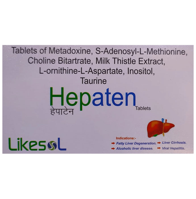 Hepaten Tablet
strip of 10 tablets