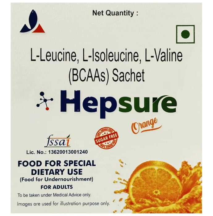 Hepsure Orange Sugar Free Sachet
sachet of 8 gm Granules