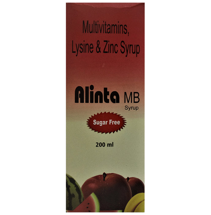 Alinta MB Syrup Sugar Free
bottle of 200 ml Syrup