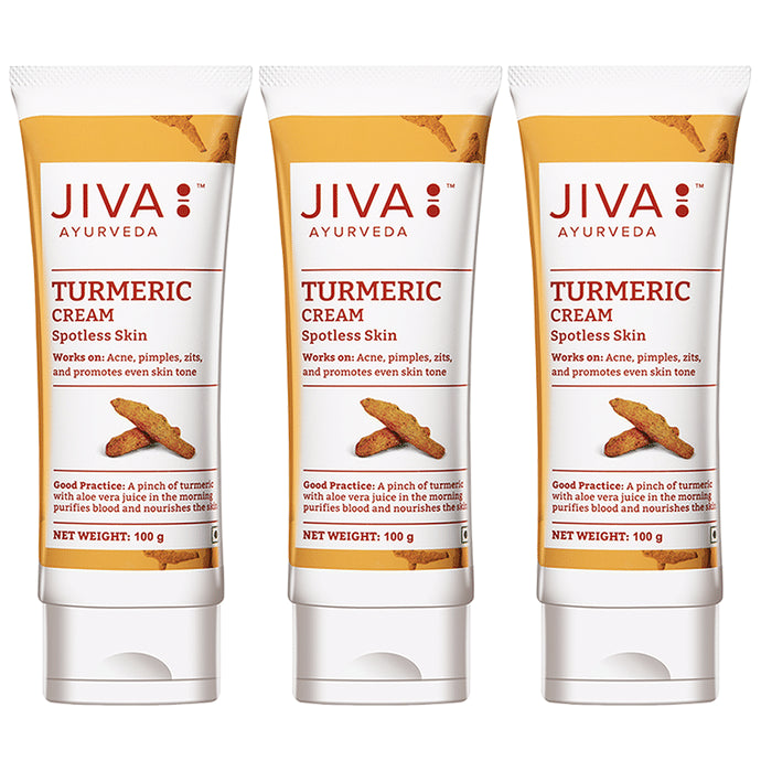 Jiva Turmeric Cream Spotless Skin (100gm Each)
combo pack of 3 Tubes